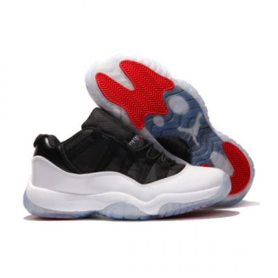 Nike Erkek Air Jordan 11 Retro Low Beyaz / Siyah / Kırmızı Basketbol Ayakkabısı Türkiye - XJURIKGF